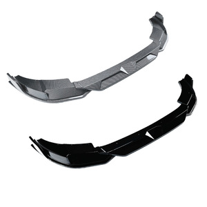 Bmw X3m X4m F97 F98 Lci 2022+ Front <b>Lip</b> <b>Splitter</b> Bumper Modification Part Piano Black Carbon Fiber Texture Abs Material - Product Image 2