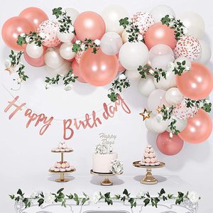 नींबू गुलाब सोने जन्मदिन गुब्बारा श्रृंखला 104pcs सेट के लिए पार्टी शादी उत्सव उत्सव सजावट लेटेक्स गुब्बारा जन्मदिन - Product Image 4