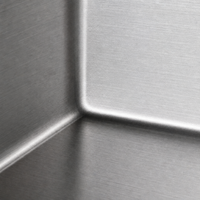 Évier de cuisine multifonctionnel de style coréen, grand évier simple en acier inoxydable 304, robinet artisanal décoratif + bord en nano-argent fraisé