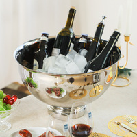 Vente directe d'usine 2023 seaux à glace en acier inoxydable de grande capacité baignoires à boissons refroidisseur de champagne refroidisseur de vin