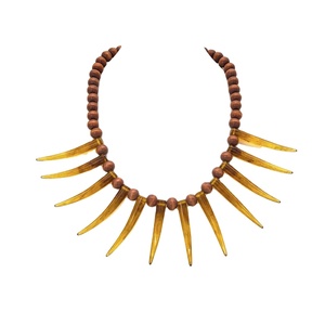 Daihe Hawaii thích hợp thiết kế bộ lạc phong cách đính cườm Bull sừng Vòng cổ retro Vỏ Hạt Vòng Cổ - Product Image 1