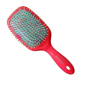 Custom fashion comb made in China color hot sale massager brush scalp paddle hair care comb