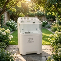 Baignoire de toilettage pour chiens en acrylique motorisée ergonomique de luxe, robuste, avec porte d'accès, pour usage en salle de bain, vente en gros directe usine