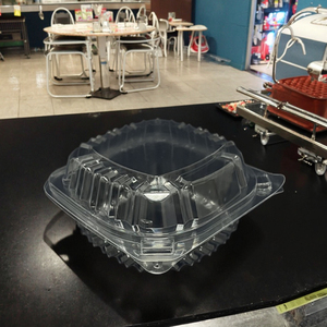 Kích thước nhỏ tái chế vật liệu nhựa Hamburger hộp lật Bìa lấy đi dùng một lần hộp đựng thức ăn - Product Image 6