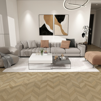 Revêtement de sol SPC Chevron écologique, imperméable et résistant à l'usure pour bureaux, gymnases, hôtels, appartements, intérieur, ignifuge, en chevrons