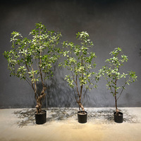 Grandes plantes artificielles en plastique pour intérieur/extérieur, arbres en bois vertébraqué, bonsaïs pour mariages, fêtes, Noël, Thanksgiving
