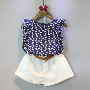 Completo Estivo Casual a Due Pezzi per Bambine di 10 Anni, 100% Cotone Morbido, Elegante e Alla <span class=keywords><strong>Moda</strong></span>, Abbigliamento per Bambini con Logo Personalizzato - Product Image 5