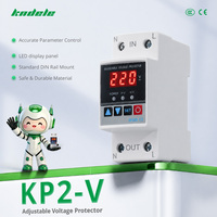Protecteur de tension monophasé réglable KP2-V, électronique, AC220V, matériau PC, AVR SVC 1kVA 50/60Hz