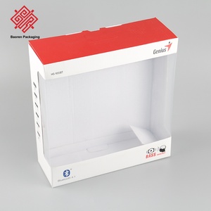 Cajas de Empaque Impresas Personalizadas, Cajas de Cartón Plegables y Cajas de Cartón Corrugado para Envíos con Logotipo/Ventana de Exhibición para Electrónicos y Cosméticos - Product Image 1