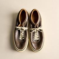 Chaussures de skate rétro en cuir respirant à semelle épaisse unisexe avec logo personnalisé de haute qualité, antidérapantes, décontractées, vente en gros du fabricant
