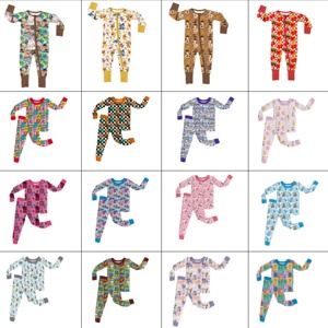 Whatnot RTS Mix design design 5% di bambù 95% organico Spandex stampa casuale personaggio bambino dormienti scatola misteriosa - Product Image 3