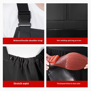 TOPIND Cuissardes en PVC de haute qualité avec bottes Matériel de pêche à la mouche imperméable - Product Image 5