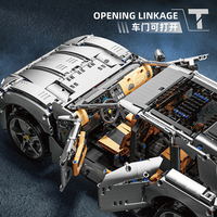 Voitures de sport super rapides à l'échelle 1:10, voiture de course RC high-tech, blocs de construction MOC pour véhicules Technic, jouet en plastique pour garçons pour la construction
