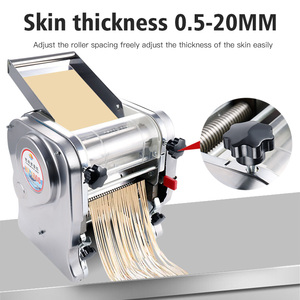 Stainless Steel China Automatic <strong>Dough</strong> Roller Sheeter Machine Electric Dumpling Skin Noodle Cutter Pasta Maker <strong>Making</strong> Machine - Product Image 3