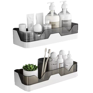 <span class=keywords><strong>Mensola</strong></span> doccia organizzatore <span class=keywords><strong>mensola</strong></span> da bagno a parete in plastica <span class=keywords><strong>porta</strong></span> <span class=keywords><strong>Shampoo</strong></span> per toilette nero mensole angolari senza trapano in plastica - Product Image 3