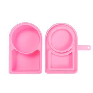 Silicone Reusable <b>Snack</b> <b>Containers</b> with Lids Double Compartment Snackle Box <b>Containers</b> Salad Dressing Sauce Seasoning <b>Container</b> - Product Image 2