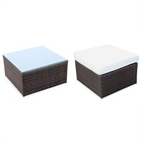 Conjunto de sofá de mimbre resistente a los rayos UV, juego de Patio de mimbre PE para exteriores, jardín, para su tiempo libre, superventas