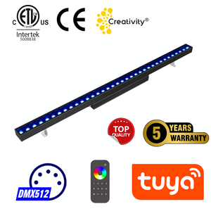 Lámpara de Pared LED RGBW con Control Inteligente <span class=keywords><strong>Casambi</strong></span> ETL <span class=keywords><strong>DMX</strong></span>, Iluminación Arquitectónica LED RGB para Exteriores IP67 para Edificios - Product Image 4