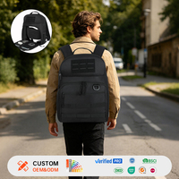 Sac à dos tactique pour hommes, GPS, tendance, voyage en plein air, trekking, EDC, noir, sac Molle, imperméable, sac d'assaut, chasse pour hommes