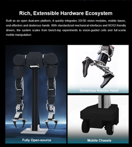 Agility A2 Plataforma de Pesquisa Robótica de Alta Capacidade de Carga com IA Incorporada, 7 DOF, Braços Duplos, Baseada na Open Arm - Product Image 6