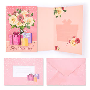 YALONG Vente en gros de cartes d'invitation en papier au design personnalisé avec enveloppe <span class=keywords><strong>Carte</strong></span> de voeux joyeux anniversaire <span class=keywords><strong>Carte</strong></span> de remerciement - Product Image 6