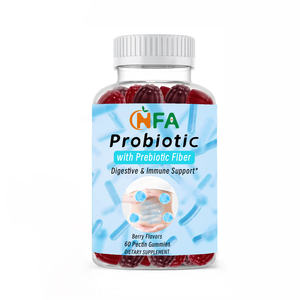 Complément alimentaire avec étiquette personnalisée Bonbons probiotiques au goût de baies Sans OGM Améliore naturellement l'humeur 60 Bonbons - Product Image 1