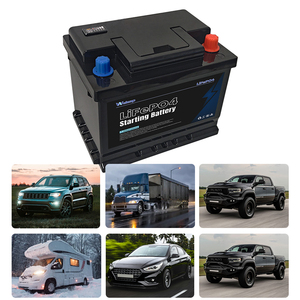 12V60Ah 汽车启停电池，带电量和电压显示，铅酸替代电池，800CCA 启动电池，免维护 - Product Image 1