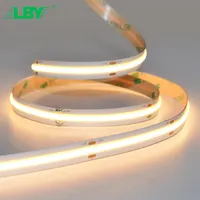 LBY yüksek kaliteli beyaz renkli Led ışıklar şerit 24V 5M Dc esnek su geçirmez Ip65 Ip67 10M Ip54 Cob Led şerit ışık