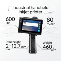 Imprimante jet d'encre numérique portable de qualité industrielle avec moteur pour le codage de la date d'expiration sur les emballages en carton et en plastique