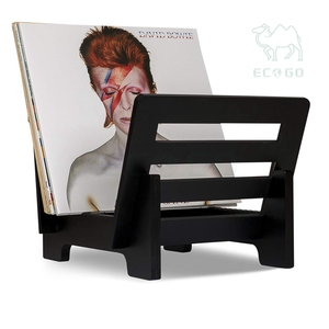 <b>Vinyl</b> Record <b>Storage</b> Holder Stacks up to 50 Albums Modern Portable Rack for Record - Product Image 1