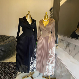 Robe plissée haut de gamme pour femme grande <span class=keywords><strong>taille</strong></span> 4XL, style Miyake, imprimé ample, idéale printemps, automne et été - H-113 - Product Image 2