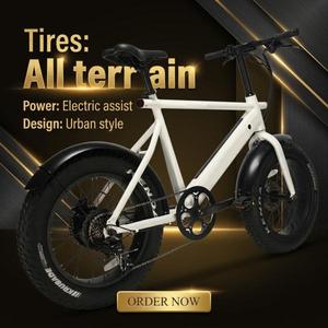 Bicicleta Eléctrica Naicisports MONO de 20 Pulgadas con Llantas Gruesas, 48V 350W, Diseño Plegable, Llantas de Magnesio Resistentes a Pinchazos para Ciudad - Product Image 1