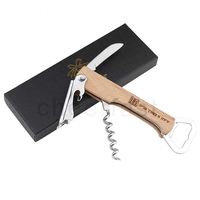 Ouvre-bouteille personnalisé tout manche en bois serveurs en métal bière tire-bouchon robuste et délicat ouvre-bouteille en bois