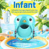 WaterDream EPE Blue Baby Child Swimming Float Rings Portable Eco-Friendly Safety Summer Prone Reclining Soft Cartoon