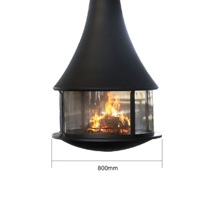 Moderno Freestanding camino a legna <span class=keywords><strong>eco</strong></span>-friendly resistente alle alte Temperature riscaldamento interno appeso soggiorno sala da pranzo - Product Image 3
