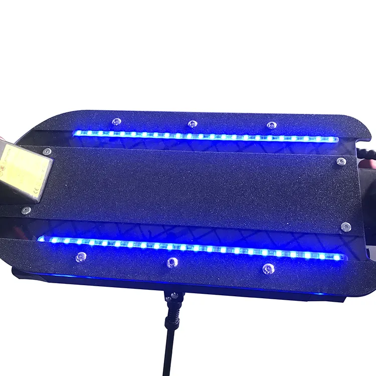 Tira de luz de led piscante para scootes elétricos, cobertura de placa de pé acrílico personalizada com luz de flash para ecorider E4-9 peças