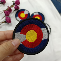 2021 nouveau Style broderie Patch personnalisé personnalisé auto-adhésif broderie Patch pour vêtements tissu 3D paquet toile dentelle