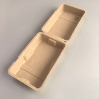 Emballage personnalisé avec logo, biodégradable et respectueux de l'environnement, insert en pulpe pour bouteille longue, plateau intérieur pressé à l'humide et boîte en pulpe moulée