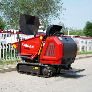 Mini tombereau sur chenilles de 0,6 tonne pour chantier de construction, exploitation agricole et manutention de matériaux de jardin - Product Image 1