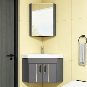 Excelente Gabinete <span class=keywords><strong>de</strong></span> Baño Triangular <span class=keywords><strong>de</strong></span> Pared, Resistente a la Humedad y Duradero, con <span class=keywords><strong>Lavabo</strong></span>, <span class=keywords><strong>de</strong></span> Gran Calidad - Product Image 5