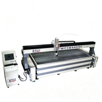 Machine de découpe à jet d'eau CNC 3 axes, table de travail 4x2m, 4200 bars, 37 kW, 220-380 V, pour acier inoxydable, granit, verre et plus encore