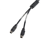 Adaptateur répartiteur Y pour souris et clavier PS/2, câble d'extension, prise mâle Mini Din 6 broches vers 2 prises mâles, PVC, cuivre