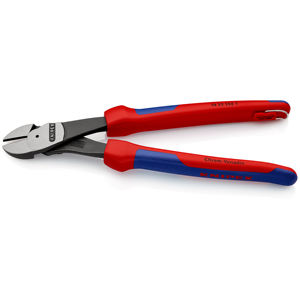 KNIPEX 74 22 250 T BK Coupe-fil diagonale robuste avec poignées multi-composants, avec anneau de verrouillage - Product Image 2