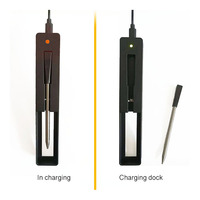 Grill sans fil intelligent rechargeable avec sonde de température de la viande Bluetooth, thermomètre de cuisine pour la cuisine et la cuisson des aliments en extérieur