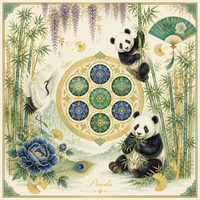 Jeu de Mahjong américain, Mahjong Panda tendance chinois pour cadeau de vacances et jeu de loisirs