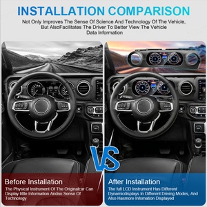 NaviHua <b>for</b> Jeep Wrangler JL 2018-2022 12.3 Inch Digital Cluster LCD Dashboard Cockpit Interior Kit Multimedia Upgrade - Product Image 3