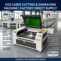 Machine de gravure et de découpe au laser CO2 haut de gamme 9060, pour le bois, l'acrylique, le MDF, le cuir, vente en gros d'usine pour les distributeurs