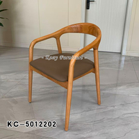 Chaise de salle à manger nordique en bois massif fauteuil de maison chaise de dossier Simple pour salle d'étude salle à manger