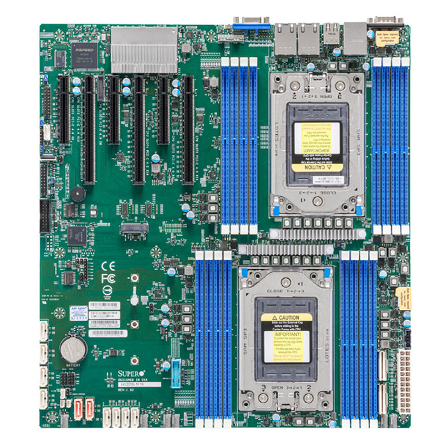 H12DSI-NT6 16 DIMM slots DDR4 3200 MHz PCI-E 4.0 x4 Server Motherboard for Dual 7763 7742 Series Processors