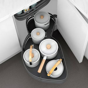 Factory Direct Sales Magic <b>Corner</b> Swing Tray Pull Out Basket for <b>Kitchen</b> Cabinet Swing Tray <b>Corner</b> <b>Kitchen</b> - Product Image 5